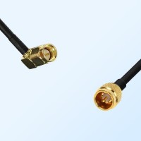 SMA Male Quick Push-on - SMA Male Right Angle Coaxial Cable Assemblies