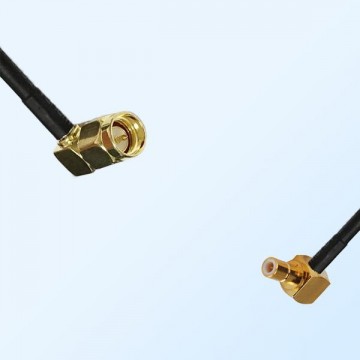 SMA/Male Right Angle - SMB/Male Right Angle Coaxial Jumper Cable