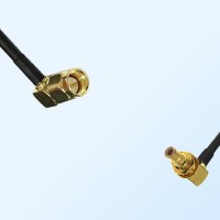 SMA/Male R/A - SMB/Bulkhead Male R/A Coaxial Jumper Cable