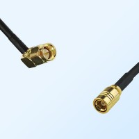 SMA/Male Right Angle - SMB/Female Coaxial Jumper Cable
