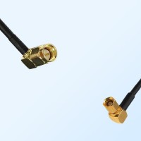 SMA/Male Right Angle - SMC/Female Right Angle Coaxial Jumper Cable