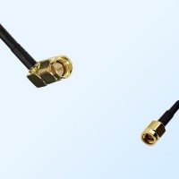 SMA/Male Right Angle - SSMA/Male Coaxial Jumper Cable