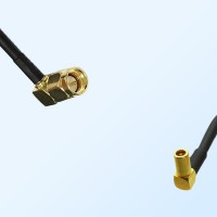 SMA/Male Right Angle - SSMB/Female Right Angle Coaxial Jumper Cable