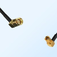 SMA/Male Right Angle - SSMC/Female Right Angle Coaxial Jumper Cable