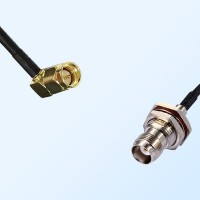 SMA/Male R/A - TNC/Bulkhead Female with O-Ring Coaxial Jumper Cable