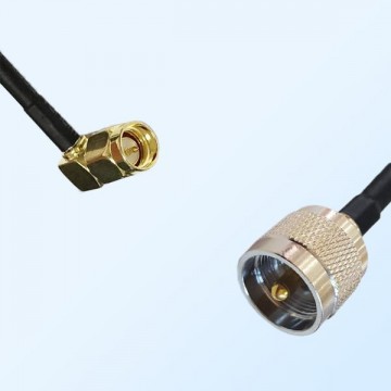 UHF Male - SMA Male Right Angle Coaxial Cable Assemblies