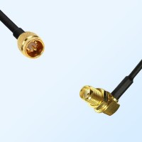 SMA Male Quick Push-on - SMA Bulkhead Female R/A Cable Assemblies