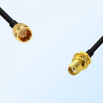 SMA Male Quick Push-on - SMA 15mm Thread Bulkhead Female Cable