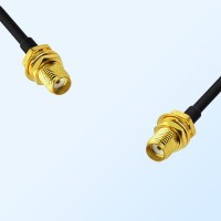 SMA/Bulkhead Female - SMA/Bulkhead Female Coaxial Jumper Cable