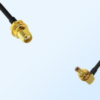 SMA/Bulkhead Female - SMB/Bulkhead Male R/A Coaxial Jumper Cable