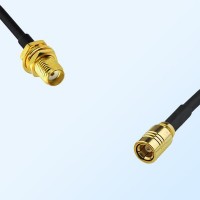 SMA/Bulkhead Female - SMB/Female Coaxial Jumper Cable