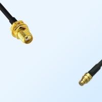 SMA/Bulkhead Female - SMP/Female Coaxial Jumper Cable