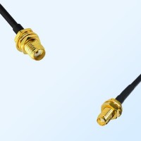 SMA/Bulkhead Female - SSMA/Bulkhead Female Coaxial Jumper Cable