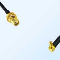 SMA/Bulkhead Female - SSMB/Male Right Angle Coaxial Jumper Cable