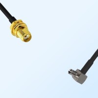 SMA/Bulkhead Female - TS9/Male Right Angle Coaxial Jumper Cable