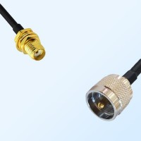 UHF Male - SMA Bulkhead Female Coaxial Cable Assemblies