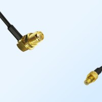 SMA/Bulkhead Female Right Angle - SMC/Male Coaxial Jumper Cable