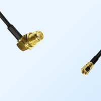 SMA/Bulkhead Female Right Angle - SMC/Female Coaxial Jumper Cable