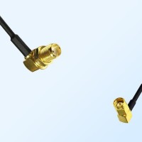 SMA/Bulkhead Female R/A - SSMA/Male R/A Coaxial Jumper Cable