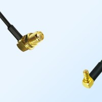 SMA/Bulkhead Female R/A - SSMB/Male R/A Coaxial Jumper Cable