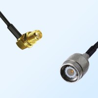 SMA/Bulkhead Female Right Angle - TNC/Male Coaxial Jumper Cable