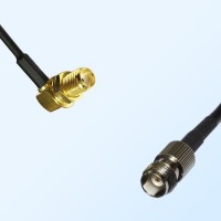 SMA/Bulkhead Female Right Angle - TNC/Female Coaxial Jumper Cable