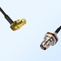 SMA/Bulkhead Female R/A - TNC/Bulkhead Female with O-Ring Cable
