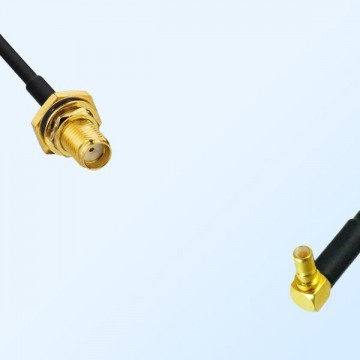 SMA Bulkhead Female with O-Ring - SSMB Male R/A Cable Assemblies