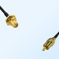 RCA Male - SMA Bulkhead Female with O-Ring Coaxial Cable Assemblies