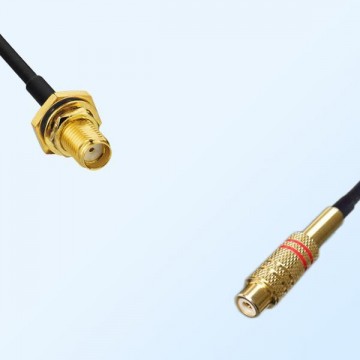 RCA Female - SMA Bulkhead Female with O-Ring Coaxial Cable Assemblies