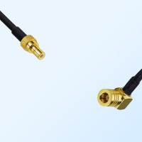 SMB/Male - SMB/Female Right Angle Coaxial Jumper Cable