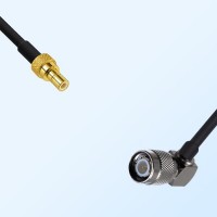 SMB/Male - TNC/Male Right Angle Coaxial Jumper Cable