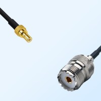 SMB/Male - UHF/Female Coaxial Jumper Cable