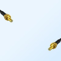 SMB/Bulkhead Male - SMB/Bulkhead Male Coaxial Jumper Cable