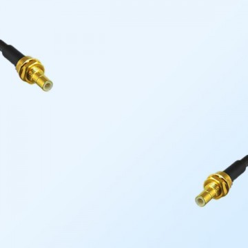 SMB/Bulkhead Male - SMB/Bulkhead Male Coaxial Jumper Cable