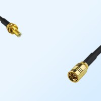 SMB/Bulkhead Male - SMB/Female Coaxial Jumper Cable
