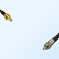 SMB/Bulkhead Male - TS9/Female Coaxial Jumper Cable