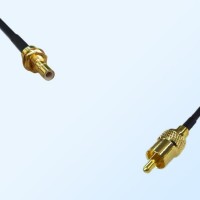 RCA Male - SMB Bulkhead Male Coaxial Cable Assemblies