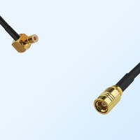 SMB/Male Right Angle - SMB/Female Coaxial Jumper Cable
