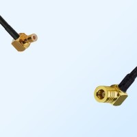 SMB/Male Right Angle - SMB/Female Right Angle Coaxial Jumper Cable