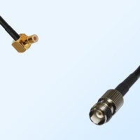SMB/Male Right Angle - TNC/Female Coaxial Jumper Cable