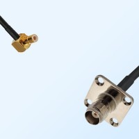 TNC Female 4 Hole - SMB Male Right Angle Coaxial Cable Assemblies