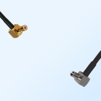 SMB/Male Right Angle - TS9/Male Right Angle Coaxial Jumper Cable