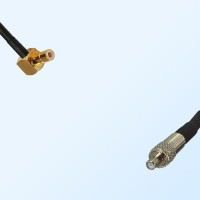 SMB/Male Right Angle - TS9/Female Coaxial Jumper Cable
