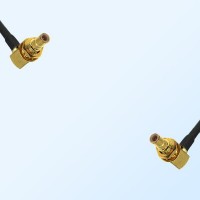 SMB/Bulkhead Male R/A - SMB/Bulkhead Male R/A Coaxial Jumper Cable