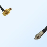SMB/Bulkhead Male Right Angle - TS9/Female Coaxial Jumper Cable