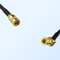SMB/Female - SMB/Female Right Angle Coaxial Jumper Cable