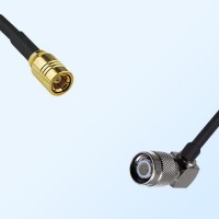 SMB/Female - TNC/Male Right Angle Coaxial Jumper Cable