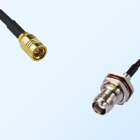 SMB/Female - TNC/Bulkhead Female with O-Ring Coaxial Jumper Cable