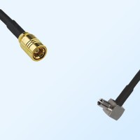 SMB/Female - TS9/Male Right Angle Coaxial Jumper Cable